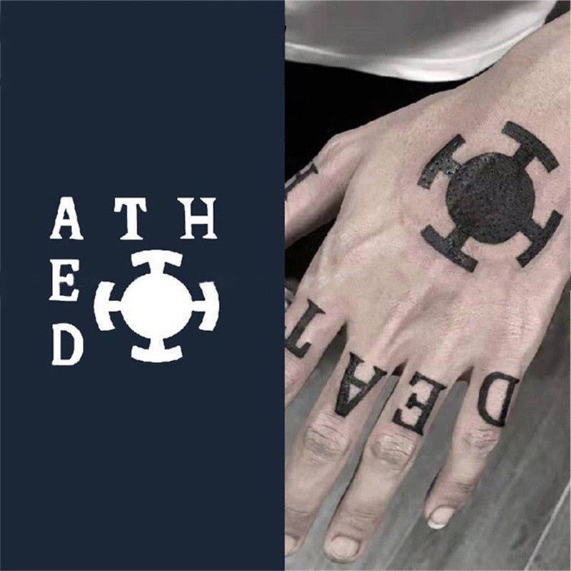 One Piece Trafalgar Law Finger Tattoo Cosplay Stickers