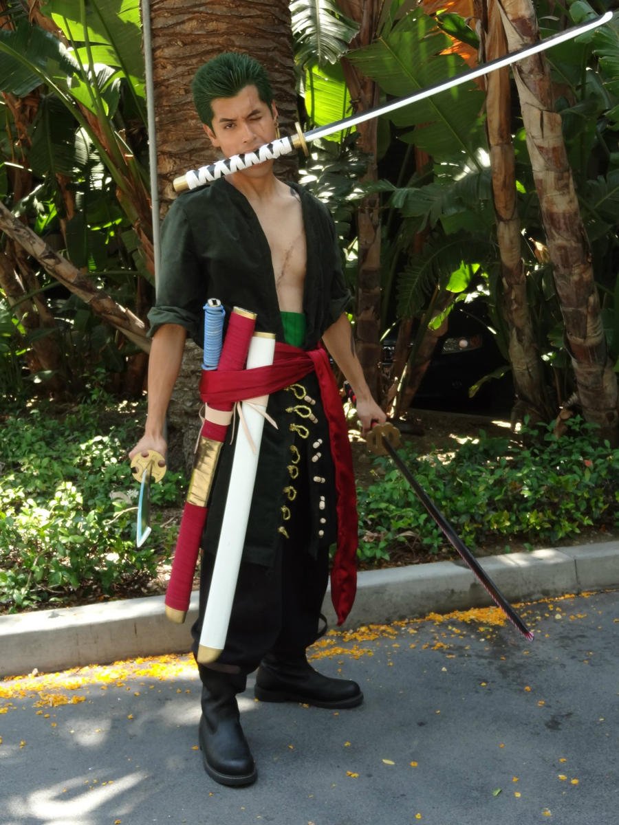Roronoa Zoro Wano Style 2 Cosplay Costume